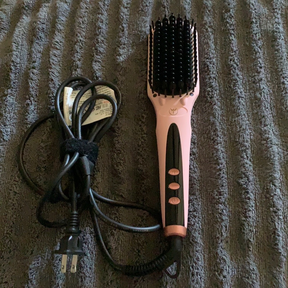 Lange hair straightening brush
